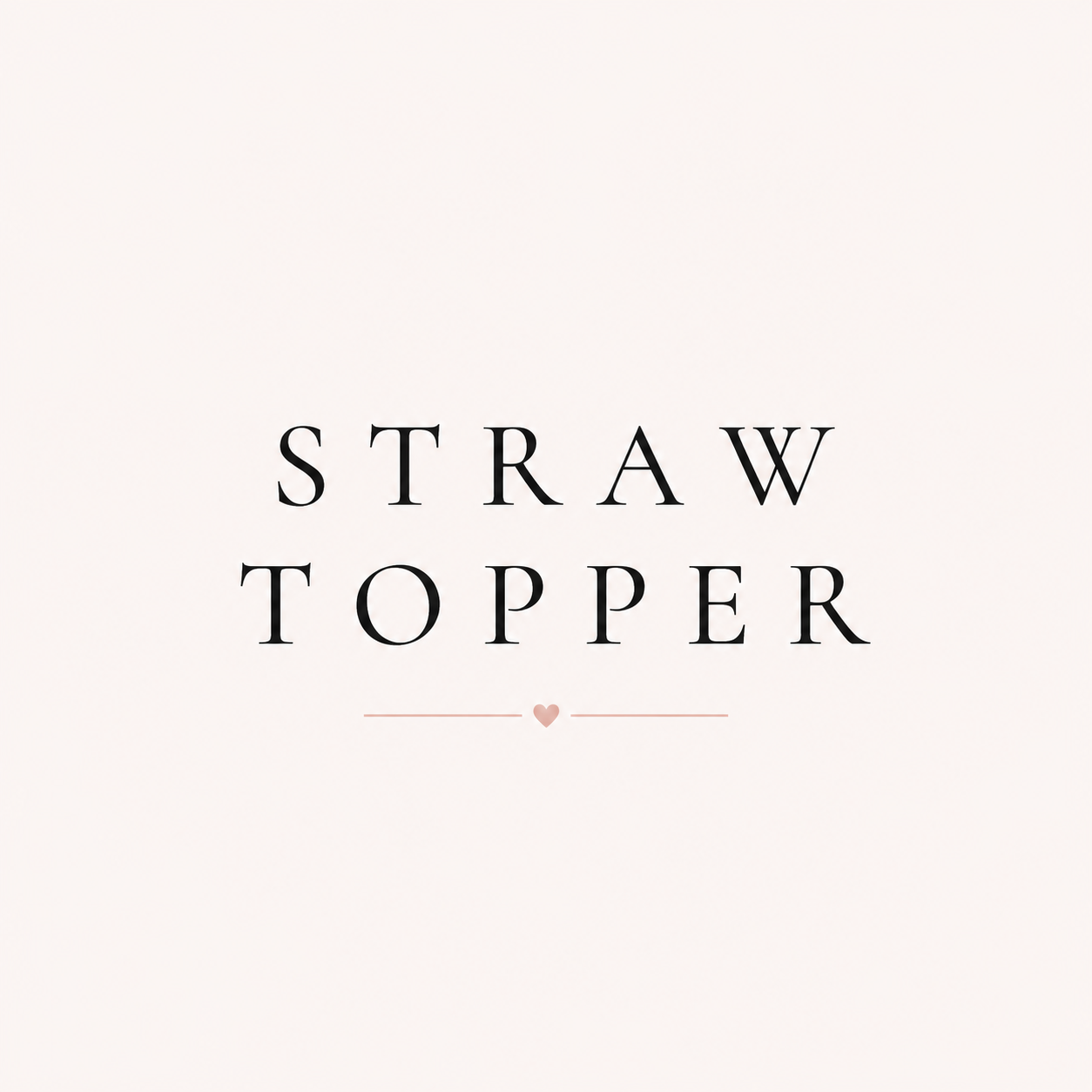Straw Topper