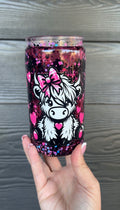 16oz Premade Highland Cow Cup