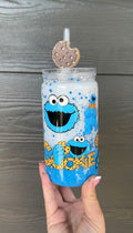 16oz Premade Cookie Monster Cup
