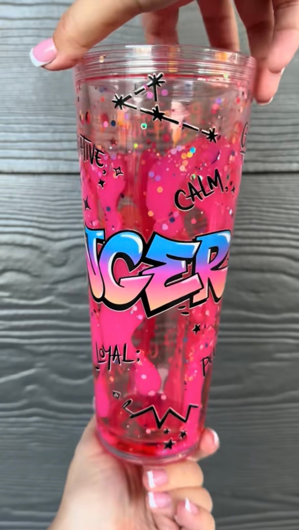 24oz Premade Cancer Zodiac Cup