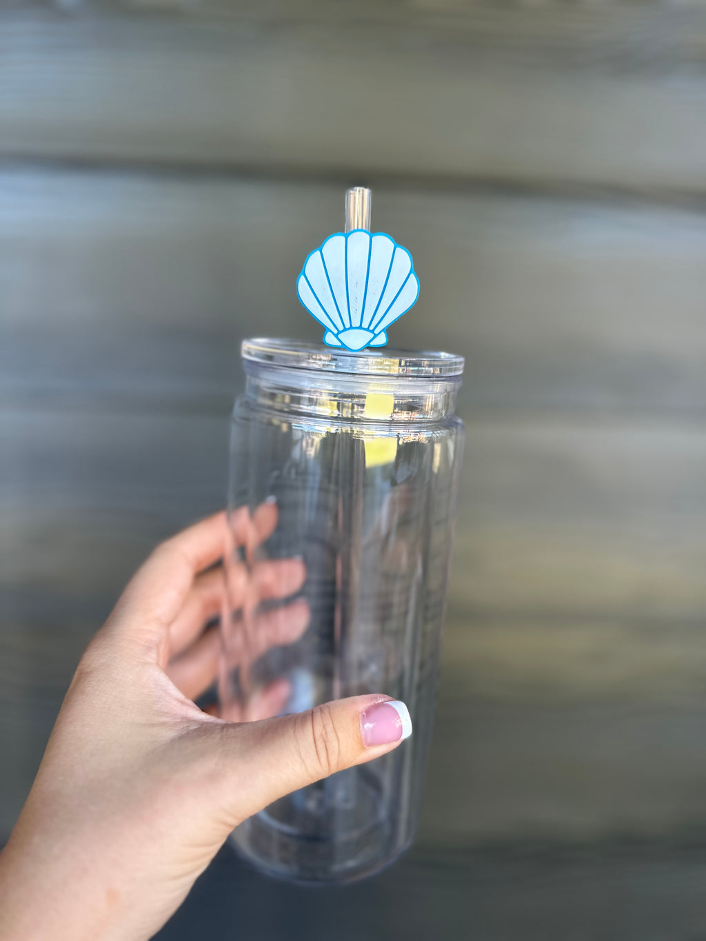 Blue Shell Straw Topper
