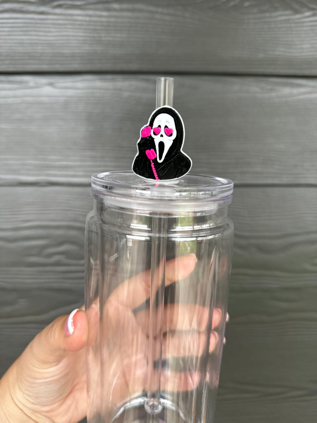 Scream Mask Straw Topper