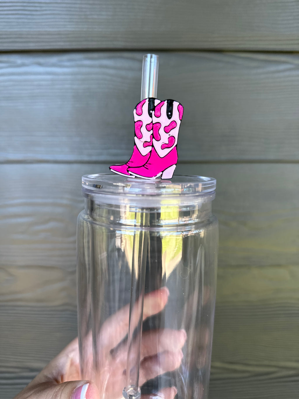 Western Boots Straw Topper
