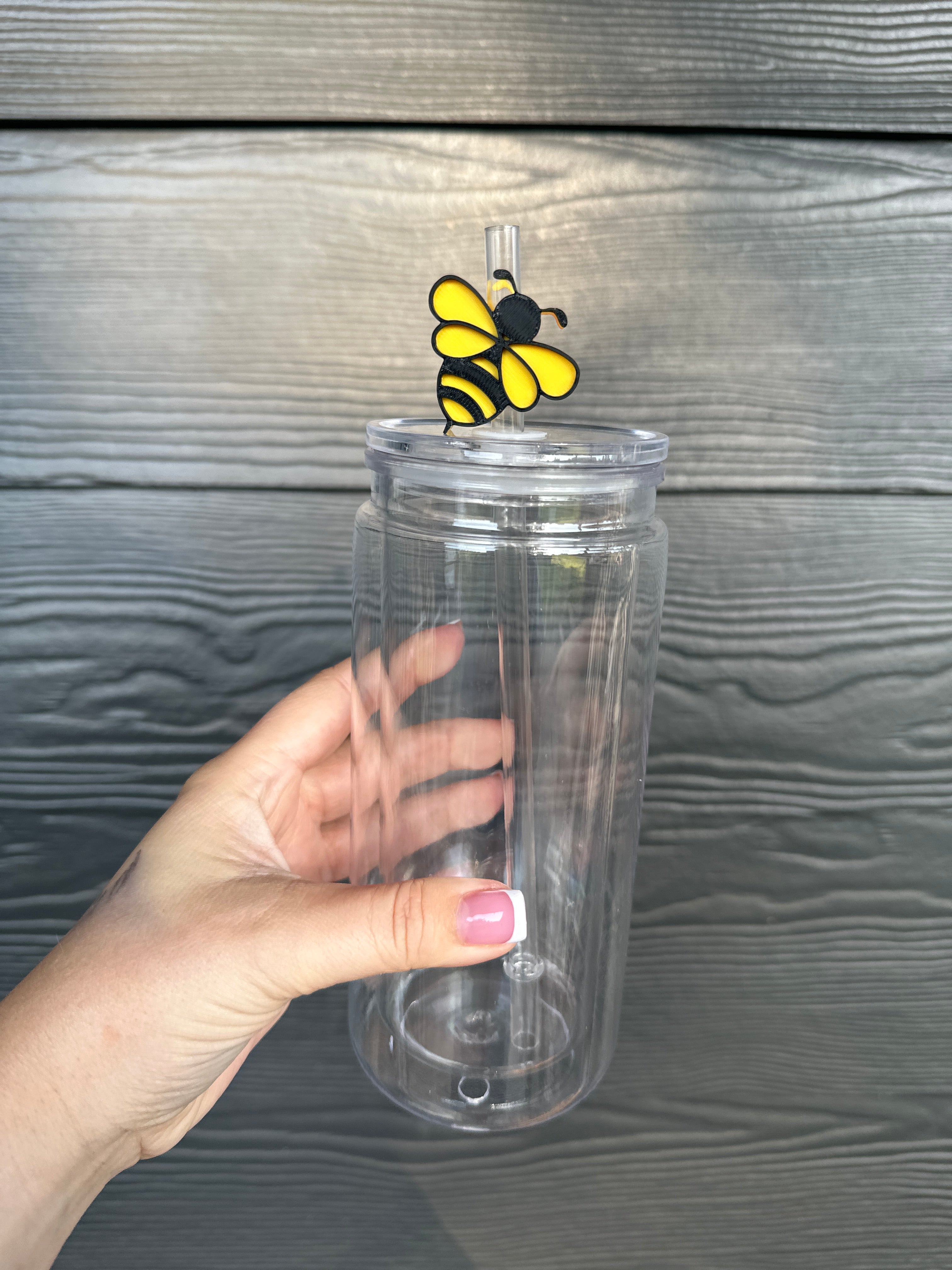 Bee Straw Topper