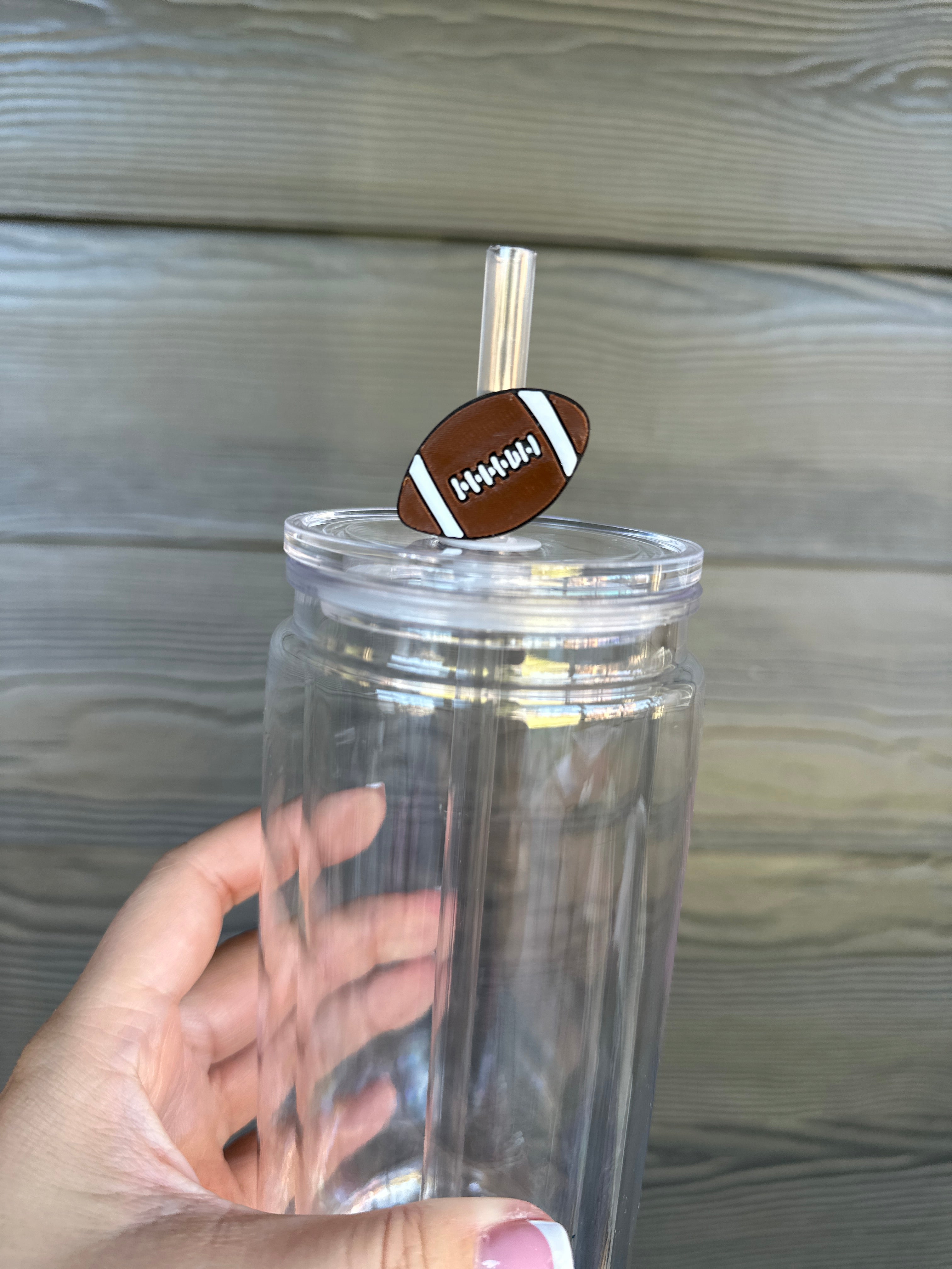 Football Straw Topper