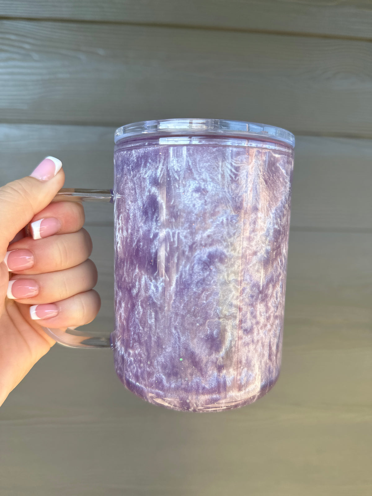 17oz Purple Catseye Acrylic Mug