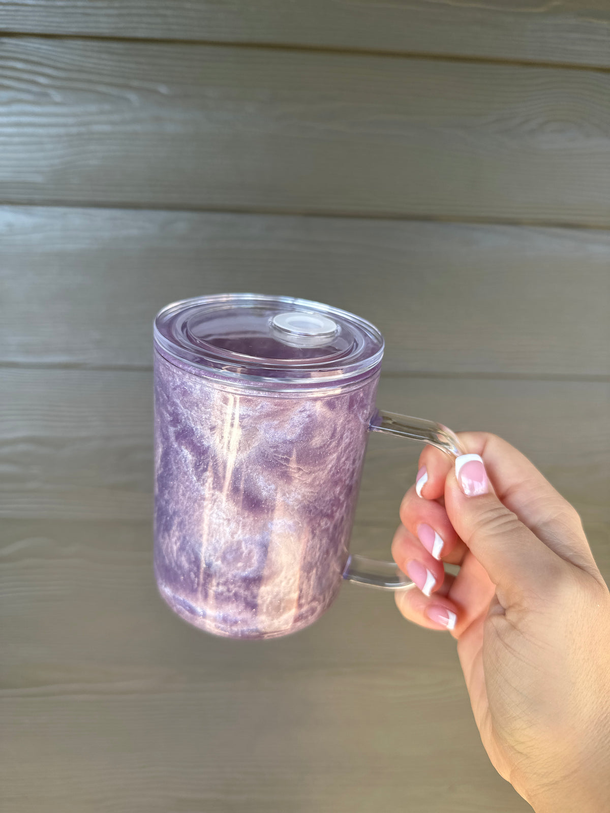 17oz Purple Catseye Acrylic Mug