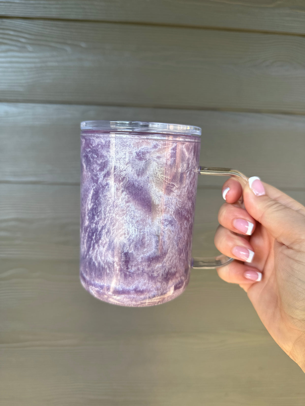 17oz Purple Catseye Acrylic Mug