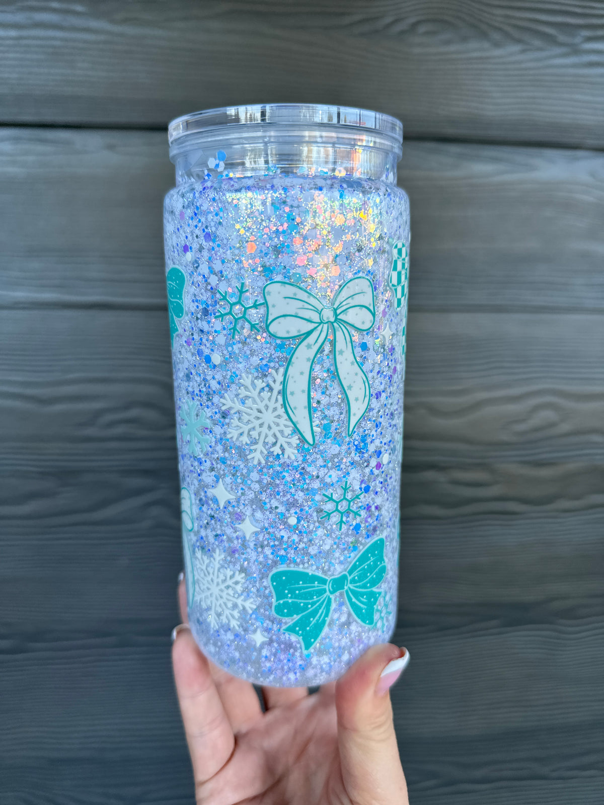 20oz Premade Snowflake Polycrylic Cup