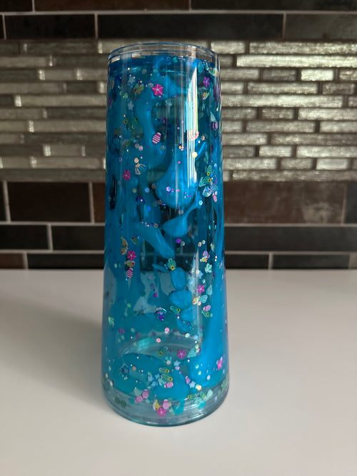 24oz Premade Acrylic Tumbler - Aquarium