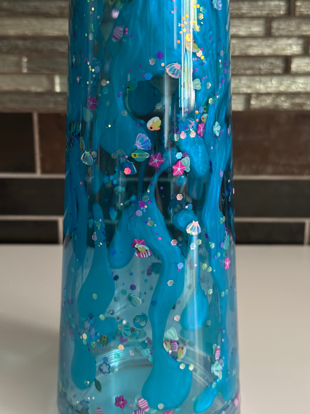 24oz Premade Acrylic Tumbler - Aquarium