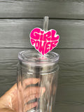 Girl Power Straw Topper